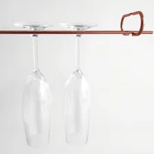 Conjunto 10 Organizadores Suportes De Taças 42cm Porta Taças Cor Rosé Gold Foto mini 4