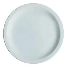 Conjunto 10 Pratos De Sobremesa Branco Ceramica - Porcelart Foto mini 1