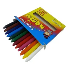 Conjunto 12 Giz De Cera 12 Cores Magix Kids Infantil Foto mini 1