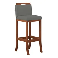 Conjunto 2 Banquetas Baixa Em Madeira Maciça Londres Ccs Wt Foto mini 2