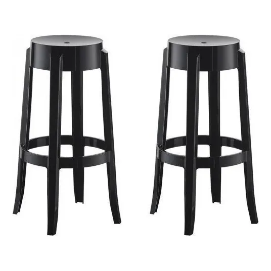 Conjunto 2 Banquetas Shine Plus UZ8007 Uz Preto Eiwt Foto 1