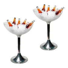 Conjunto 2 Champanheiras Grande AcrÃlico AlumÃnio 75x55 33l Foto mini 1