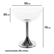 Conjunto 2 Champanheiras Grande AcrÃlico AlumÃnio 75x55 33l Foto mini 4