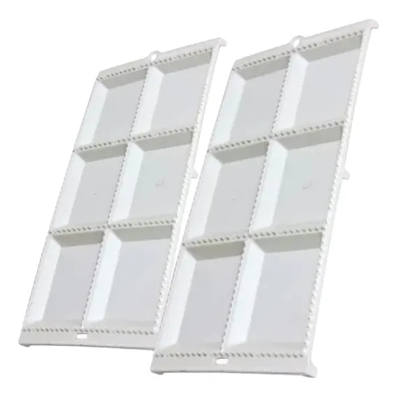 Conjunto 2 Formas Para Modelar Pastel E Pastéis Mini Ravióli Cor 2 Formas Pastel 6 Cavas Foto 1