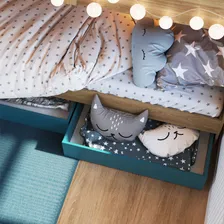 Conjunto 2 Gavetões Individuais Para Beliche Azul Secreto Foto mini  3