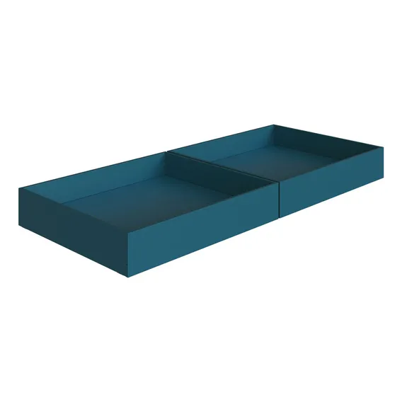Conjunto 2 Gavetões Individuais Para Beliche Azul Secreto Foto 1
