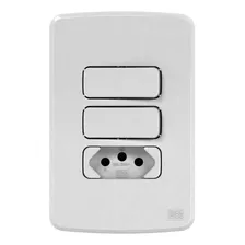 Conjunto 2 Interruptor Paralelo + 1 Tomada 20a 250v Composé Foto  mini 1