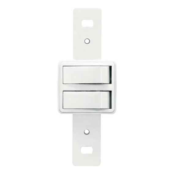 Conjunto 2 Interruptores Simples Horizontal Branco 10a 250v Foto 1