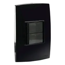 Conjunto 2 Interruptores Simples Preto Force Line Foto mini 1