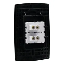 Conjunto 2 Interruptores Simples Preto Force Line Foto mini 2