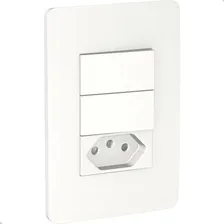 Conjunto 2 Interruptores + Tomada 10a 250v Orion Schneider Foto  mini 1