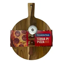 Conjunto 2 Peças Tábua E Cortador Para Pizza - Tramontina Foto mini 1