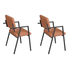 Conjunto 2 Poltrona Podium Plus Terracota Foto  mini 1