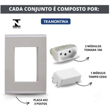 Conjunto 2 Tomadas 10a - Tramontina Liz Fendi / Branco Foto mini 4