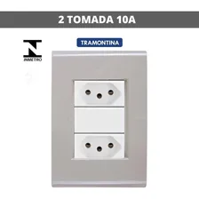 Conjunto 2 Tomadas 10a - Tramontina Liz Fendi / Branco Foto mini  3