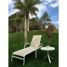Conjunto 3 Espreguiçadeiras Reclináveis Em Alumínio E Wt Foto mini 4