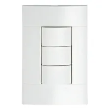 Conjunto 3 Interruptores Paralelos 10a Lunare 250v Pl/br Foto  mini 1