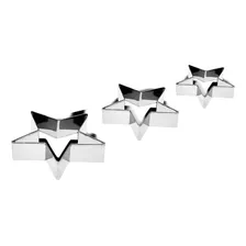 Conjunto 3 Peças Cortador Biscoito Estrela Glacê - Brinox Foto  mini 1