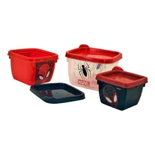 Conjunto 3 Potes Conect Homem Aranha Foto mini  3