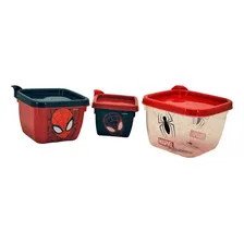 Conjunto 3 Potes Conect Homem Aranha Foto mini 4