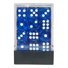 Conjunto 36 Dados Rpg Translucido D6 Central Azul Céu Dice Foto mini 2