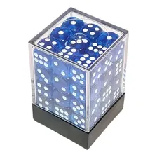Conjunto 36 Dados Rpg Translucido D6 Central Azul Céu Dice Foto mini 4
