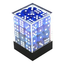 Conjunto 36 Dados Rpg Translucido D6 Central Azul Céu Dice Foto mini 1