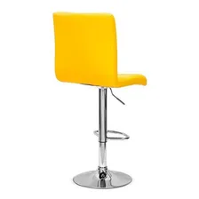 Conjunto 4 Banquetas Dublin Couro Pu Regulagem De Altura Cor Amarelo Foto mini 3