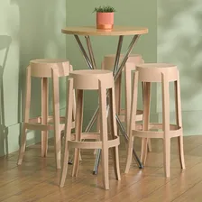 Conjunto 4 Banquetas Em Polipropileno Shine Plus Foto  mini 1