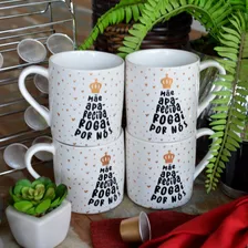 Conjunto 4 Canecas 300ml Porcelana Foto mini  2