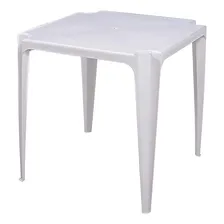 Conjunto 4 mesas plásticas bela vista Mor cor branco Foto mini  2