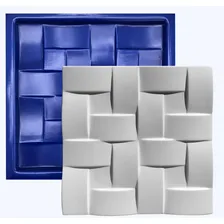 Conjunto 4 Moldes Formas 3d Gesso Ou Cimento Abs Azul - Xmoldes - (molde 3d Trançado - Molde 3d Campestre - Molde 3d Cullinans - Molde 3d Mosaico) Foto mini  3
