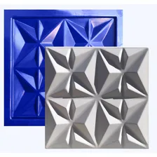 Conjunto 4 Moldes Formas 3d Gesso Ou Cimento Abs Azul - Xmoldes - (molde 3d Trançado - Molde 3d Campestre - Molde 3d Cullinans - Molde 3d Mosaico) Foto mini 4