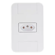 Conjunto 4x2 Com 1 Tomada 2p+t 20a Tramontina Tablet Branco Foto mini 1
