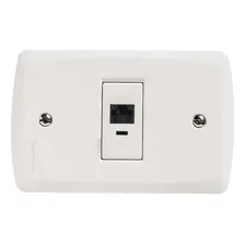 Conjunto 4x2 Com Tomada Rj45 Cat.6 Tramontina Lux2 Branco Foto mini 2