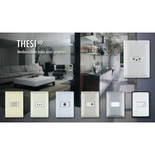 Conjunto 4x2 Interruptor Simples Thesi Bticino M5a01 Corrente Nominal 10 A Voltagem Nominal 250v Foto mini 2
