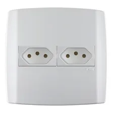 Conjunto 4x4 1 Tomadas 10a + 1 Tomadas 20a Slim Ilumi Cor Branco Foto mini 1