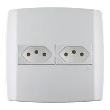 Conjunto 4x4 1 Tomadas 20a + 1 Tomadas 20a Slim Ilumi Cor Branco Foto mini 1