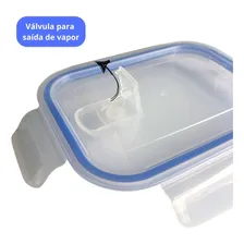 Conjunto 5 Pote Hermético Marmita 630ml Pote Vidro Prático Cor Sortida Foto mini 4