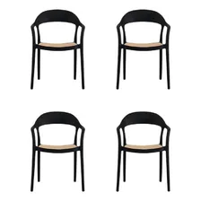 Conjunto 6 Cadeiras Para Jardim E Varanda Lia Com Braço Foto  mini 1