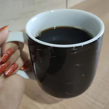 Conjunto 6 Canecas Para CafĂ© Jogo XĂcaras De Porcelana Preto Foto mini 2