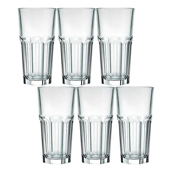 Conjunto 6 Copo Long Drink 340ml De Vidro Nadir Bristol Suco Foto 1