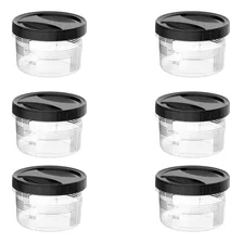 Conjunto 6 Pote Plástico Marmita Tampa Rosca 500ml Redondo Foto mini 1
