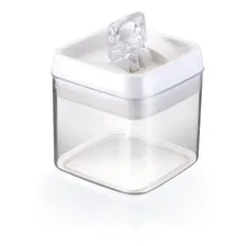 Conjunto 6 Potes Herméticos Quadrados AcrÃlico 1,1 Litros Cor Branco Foto mini 4