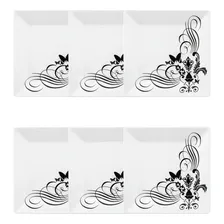 Conjunto 6 Pratos Sobremesa Quartier Tattoo Oxford Porcelana Foto  mini 1