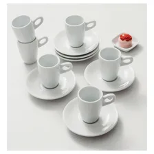 Conjunto 6 Xícaras Chá E Pires Sofia Alta Porcelana Schmidt Foto mini  3