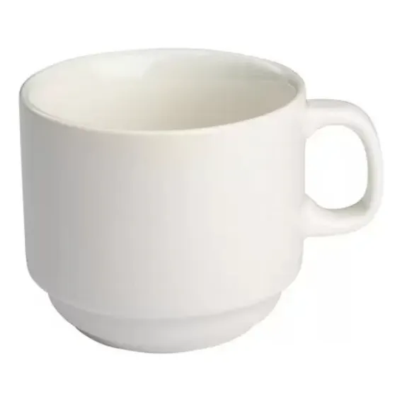 Conjunto 6 Xicaras Cha Sem Pires Empilhavel 200ml Porcelart Foto 1