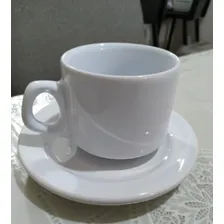Conjunto 6 Xicaras Cha Sem Pires Empilhavel 200ml Porcelart Foto mini 3
