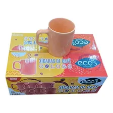 Conjunto 6 Xícaras Para Café Porcelana 80ml Laranja Expresso Foto mini  2