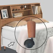 Conjunto 8 Pés De Cama Box Casal Com 5 Pés Palitos Fixos E 3 Foto mini 4